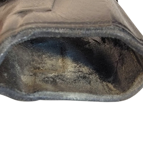 Tagua Black Leather Belt Carry Open Top Quick Draw Holster - Picture 9 of 11